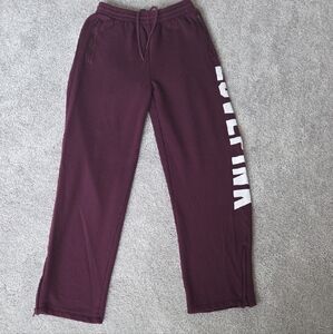 PINK Victoria's Secret Maroon Straight Leg Pants